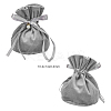 Velvet Jewelry Bags with Drawstring & Plastic Imitation Pearl TP-CJC0001-03F-2