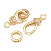 Brass Micro Pave Clear Cubic Zirconia Spring Ring Rings X-CU-CBA8264-05G-2