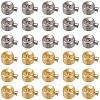 60Pcs 2 Colors Brass Crimp Beads FIND-BBC0004-71-1