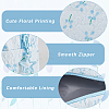2Pcs 2 Styles Portable Travel Polyester Cosmetic Zipper Storage Clutch Bags ABAG-CY0001-01A-5