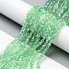Transparent Electroplate Glass Beads Strands EGLA-A039-T2mm-A24-4