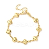 Brass Link Chain Bracelets for Women BJEW-C140-05G-4
