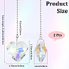 Glass Ceiling Fan Pull Chain Extenders HJEW-WH20021-03P-04-2