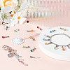 96Pcs 12 Colors Bicone Glass Pendant Decoration HJEW-GO00064-5