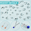 120Pcs 6 Style 304 & 201 Stainless Steel Snap on Bails STAS-UN0052-30-5