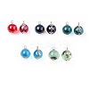 Transparent Glass Pendants X-GLAA-T007-04-M-1