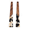 Translucent Resin & Walnut Wood Big Pendants RESI-TAC0017-46-D04-2