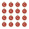 Golden Plated Alloy Enamel Charms LS-ENAM-S118-03C-2