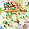 240Pcs 6 Colors Natural Wooden Beads WOOD-TA0002-74E-9