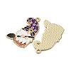 Halloween Alloy Enamel Pendants ENAM-V002-02G-G-2