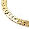 Ion Plating(IP) 304 Stainless Steel Curb Chain Bracelet BJEW-K226-01D-G-2
