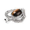 Natural Tiger Eye Pendants G-I322-04P-10-3