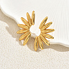  Stainless Steel Fan Stud Earrings RF2727-2