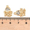Brass Micro Pave Cubic Zirconia Pendants KK-L261-14B-G-3