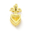 Brass Micro Pave Clear Cubic Zirconia Pendants KK-I695-070G-02-2