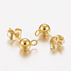 304 Stainless Steel Stud Earring Findings LS-X-STAS-F162-49G-2