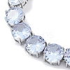 Rack Plating Brass Micro Pave Cubic Zirconia Chain Bracelets BJEW-P341-06B-P-2