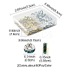 120Pcs 2 Colors Brass Rhinestone Spacer Beads RB-FS0001-05B-4