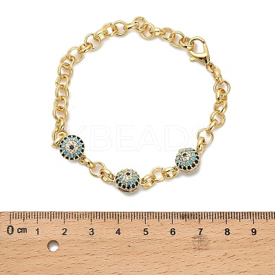 Brass Rolo Chains Bracelets LS-BJEW-B145-04G-1