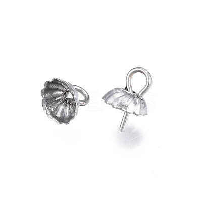 Non-Tarnish 304 Stainless Steel Cup Peg Bails Pendants X-STAS-S057-56-1