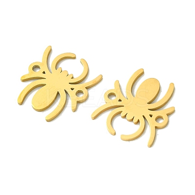 201 Stainless Steel Connector Charms STAS-U003-03G-1