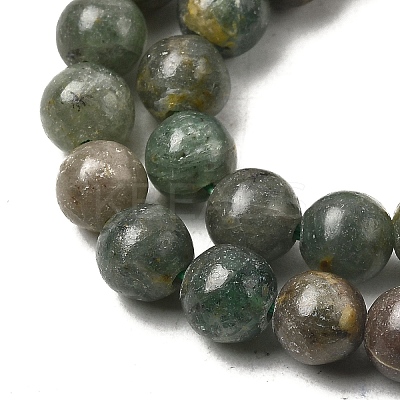 Natural Green Apatite Beads Strands G-K350-C04-6mm-1