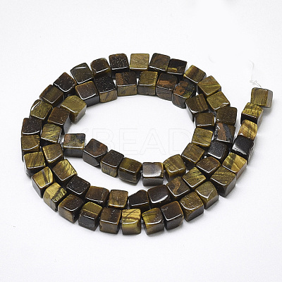 Natural Tiger Eye Beads Strands G-S357-G01-1
