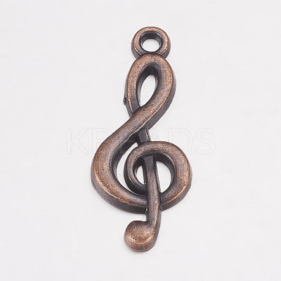 Treble Clef Pendants LS-TIBEP-R315-R-FF-1