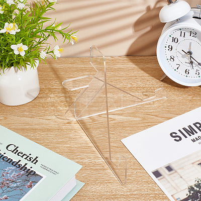 Triangle Acrylic Mobile Phone Holders ODIS-WH0038-101B-1