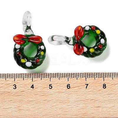 Christmas Series Handmade Lampwork Pendants LAMP-S198-01A-1
