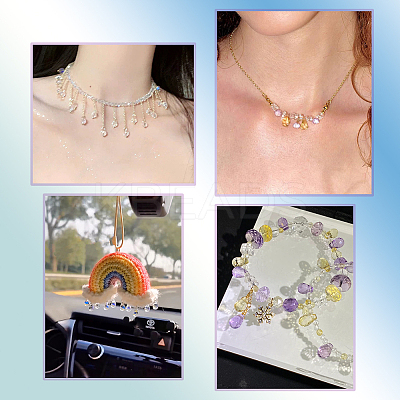 80Pcs 8 Styles Transparent Glass Beads EGLA-GA0001-30-1