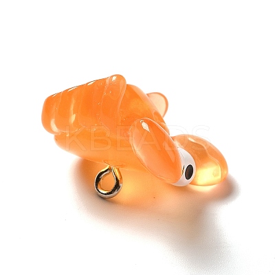 Marine Series Transparent Resin Pendants RESI-E031-02P-08-1