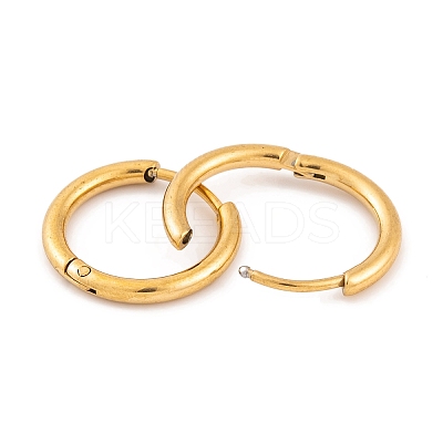 Ion Plating(IP) Round Ring 304 Stainless Steel Hoop Earrings for Women EJEW-G388-02C-G-1