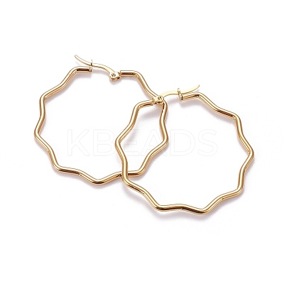 201 Stainless Steel Hoop Earrings LS-EJEW-F205-16G-A-1
