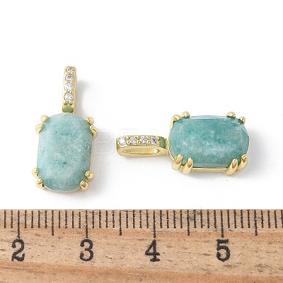 Natural Amazonite Pendants X-KK-F892-31G-01-1