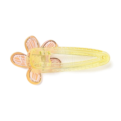 Flower Acrylic Alligator Hair Clips OHAR-H002-01A-1