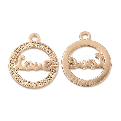 Long-Lasting Plated Brass Filigree Charms KK-K336-03KCG-1