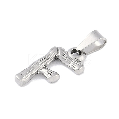 Non-Tarnish 304 Stainless Steel Pendants STAS-F235-01P-F-1