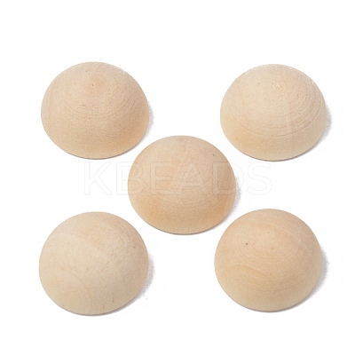 Unfinished Natural Wood Cabochons WOOD-R269-G-1