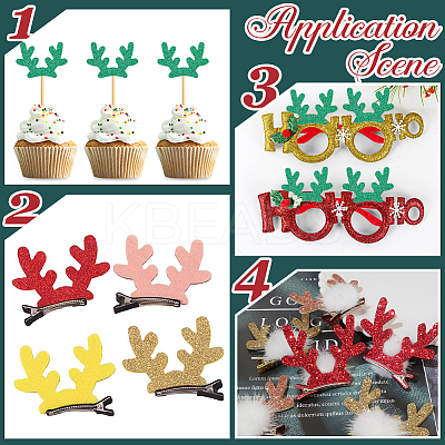 Christmas Theme Felt Fabrics Hair Accessories Findings FIND-WH20004-14E-1