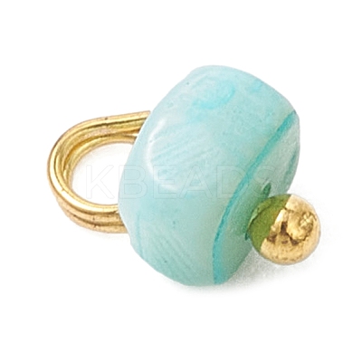 Dyed Natural Freshwater Shell Nuggets Charms PALLOY-JF05032-01-1