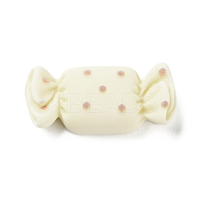 Cartoon Opaque Resin Polka Dot Candy Cabochons RESI-Q218-02D-1