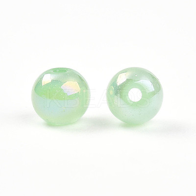 Electroplate Pearlized Glass Pearl Beads EGLA-T021-14A-05-1