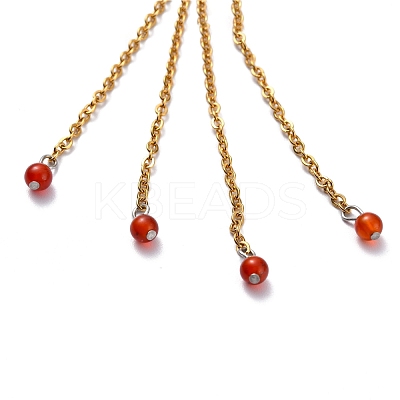 304 Stainless Steel Pendant Necklaces NJEW-H210-G-G-1