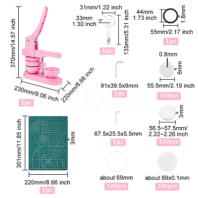 DIY Button Maker Kit DIY-WH0028-06-1
