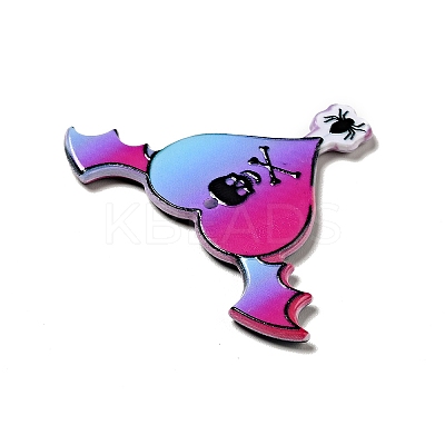 Halloween Printed Acrylic Pendants MACR-G060-01G-1