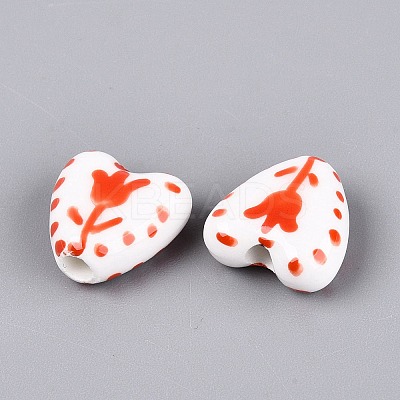 Handmade Porcelain Beads PORC-Q005-10C-1