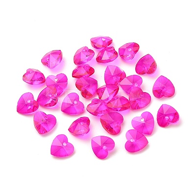 Romantic Valentines Ideas Glass Charms LS-G030V10mm-37-1
