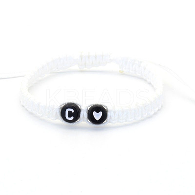 Resin Beads Braided Bead Bracelets FS-WG7326D-03-1