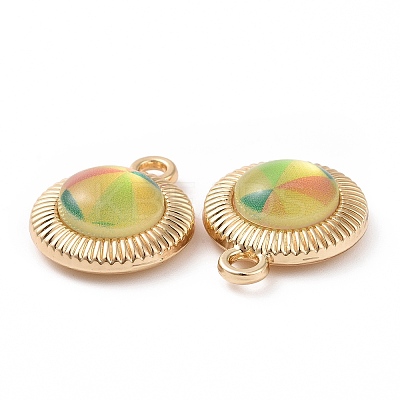 Printed Opaque Resin Pendants LS-FIND-E020-07G-06-1